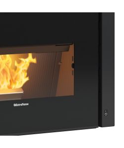 Extraflame Inserto a Pellet Comfort P85 Nero A+12 kW - 88x61,5x60 cm