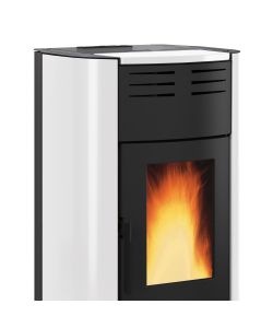 Extraflame Termostufa a Pellet Ventilata Raffaella Idro Bianca - 19 kW