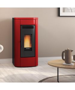 Extraflame Stufa a Pellet Canalizzata Klaudia Plus 5 Bordeaux - 8kW