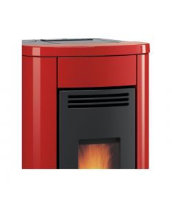 Extraflame Stufa a Pellet Canalizzata Klaudia Plus 5 Bordeaux - 8kW