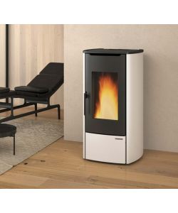 Extraflame Termostufa Pellet Marina Idro H11 Avorio 14,8kW 55x60x104cm