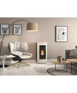 Extraflame Stufa a Pellet Canalizzata Klaudia Plus 5 Avorio - 8kW
