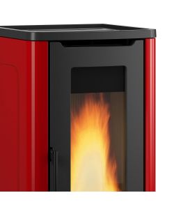 Extraflame Stufa a Pellet Dahiana 5 Plus Bordeaux 10 kW 52,5x60x108 cm