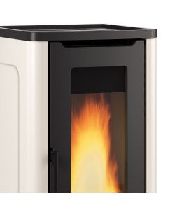 Extraflame Stufa a Pellet Dahiana 5 Plus Avorio 10 kW 52,5x60x108 cm