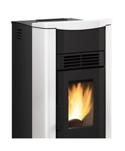 Extraflame Stufa a Pellet Giusy 5 Bianca 7kW - 498x490x1022 mm