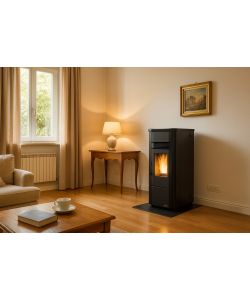 Extraflame Stufa a Pellet Giusy 5 Nera 7kW - 498x490x1022 mm