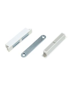 Chiusura Magnetica Incasso Senza Fori Viti Bianco