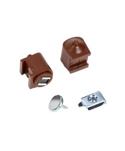 Chiusura Magnetica Con Piastrina Marrone Pz.2