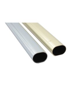 Tubo Ovale Cromato Misura Mm.15X22 Mt.2