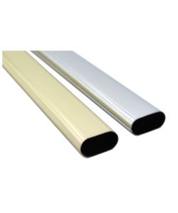 Tubo Ovale Cromato Misura Mm.15X30 Mt.2