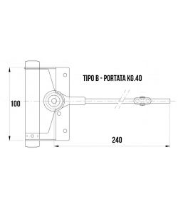 Chiudiporta N.2 Per Porte in legno