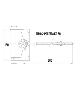 Chiudiporta N.4 Per Porte in legno