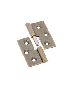 Cerniere Lisce Piane Ottone Bronzato Mm.40X40 Destra