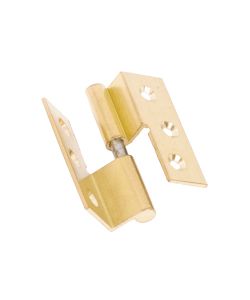 Cerniere Con Collo Lisce Ottone Lucido Mm.40X40 Sinistra