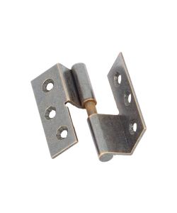 Cerniere Con Collo Lisce Ottone Bronzato Mm.40X40 Destra