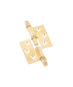 Cerniere Piane Canotto Liscio Ottone Lucido Mm.40X40 Destra
