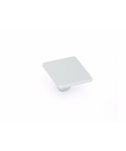 Pomolo quadrato in metallo laccato grigio 35 x 35 mm