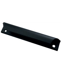 Maniglietta a conchiglia nera 80 mm per uso esterno porte e balconi