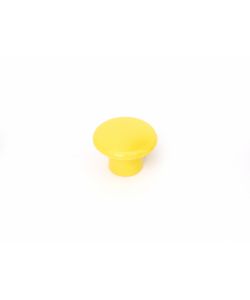 Pomolo in plastica giallo diametro 30 mm