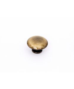 Pomolo liscio in metallo bronzo 25 mm