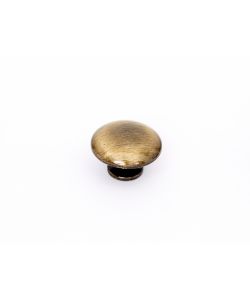 Pomolo liscio in metallo bronzo 25 mm