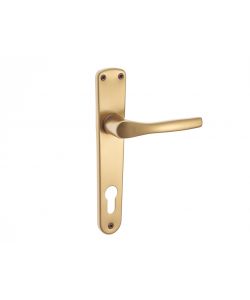 Maniglia placca yale in alluminio bica bronzato 85 mm