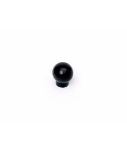 Pomolo sfera  in plastica nera 20 mm