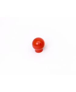 Pomolo sfera  in plastica rossa 20 mm