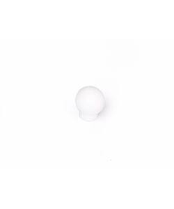 Pomolo sfera  in plastica bianca 20 mm