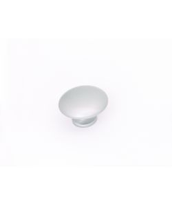 Pomolo liscio in metallo grigio diametro 25 mm