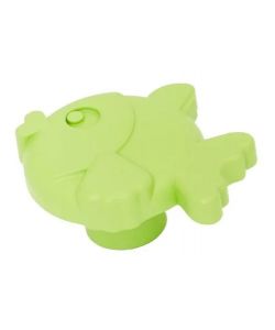 Pomolo Pesce Plastica Verde