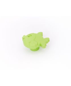 Pomolo Pesce Plastica Verde