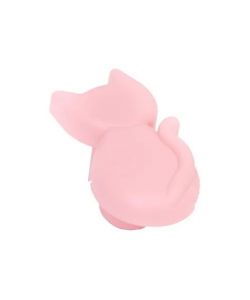 Pomolo Gatto Plastica Rosa