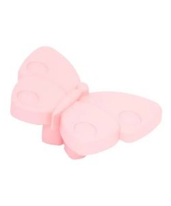 Pomolo Farfalla Plastica Rosa