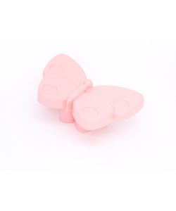 Pomolo Farfalla Plastica Rosa