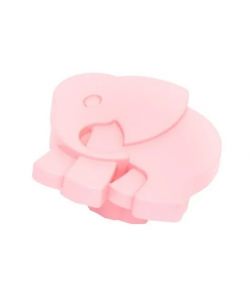 Pomolo Elefante Plastica Rosa