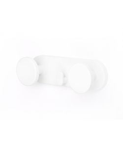 Portabito Tondo 2 Posti Bianco In Plastica
