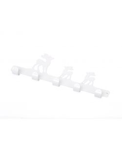 Appenditutto Capriolo 5 Posti In Metallo Bianco