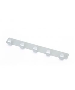 Appenditutto liscio 5 posti in metallo grigio