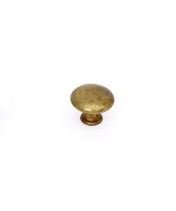 Pomolo liscio in metallo patinato antico 24 mm