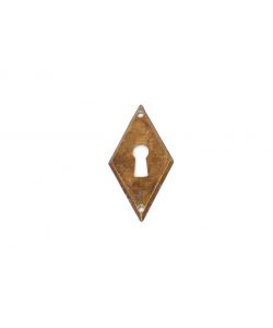 Bocchetta rombo patinato antico 28 x 55 mm