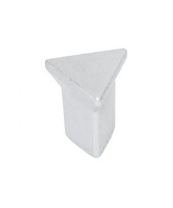 Pomolo Triangolare Cromo Opaco