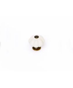 Pomolo Porcellana Bronzo Decorato Mm.25 Pz.2