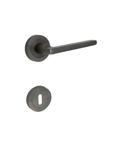 Maniglia Chicca Con Rosette Patent Alluminio Antracite