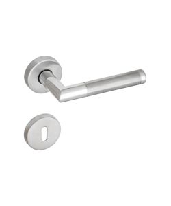 Maniglia Inox Lucido E Satinato Con Rosette Patent