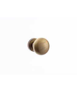 Pomolo DUE FISSO mm.60 CON ROSETTA BRONZO GRAFFIATO