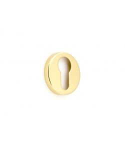 Coppia di Bocchette Yale per porte in Ottone lucido