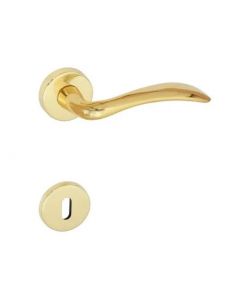 Maniglia Classic Con Rosette Patent Ottonato Lucido