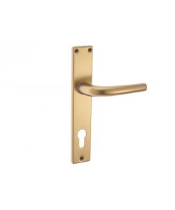 Maniglia uno placca yale in alluminio anodizzato bronzato 85 mm