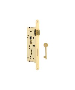 Serratura Patent Bordo Tondo Ottonata Mm.40